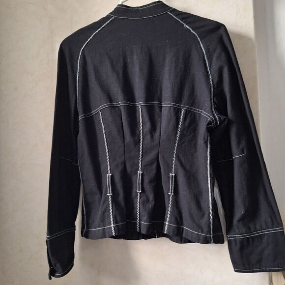 Bernard Sport Size 14 Black jean jacket, tailored - Picture 9 of 9